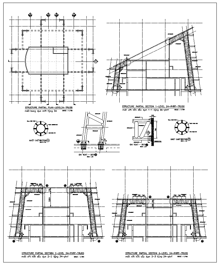 Steel Truss Structure Details,Steel Structure CAD,Truss building,Truss Structure Design