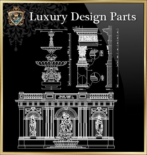 ★【Luxury Design Parts 2】Luxury home, Luxury Villas, Luxury Palace, Architecture Ornamental Parts, Decorative Inserts & Accessories, Handrail & Stairway Parts, Outdoor House Accessories, Euro Architectural Components, Arcade
