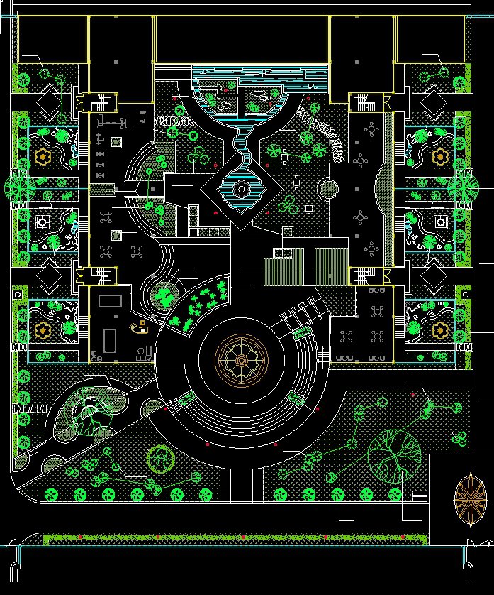 High-quality Residential Landscape Design Drawings download - Landscape Planning/Urban Design/Urban Graphics