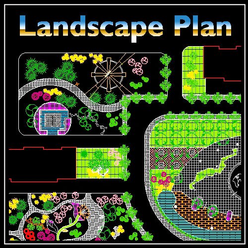 High-quality Residential Landscape Design Drawings download - Landscape Planning/Urban Design/Urban Graphics