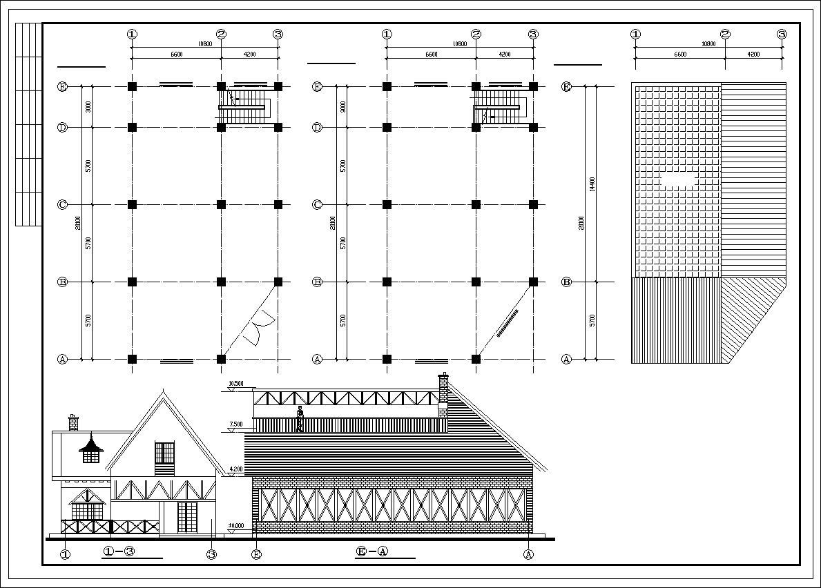 Dream French Town plan,elevation,details drawings