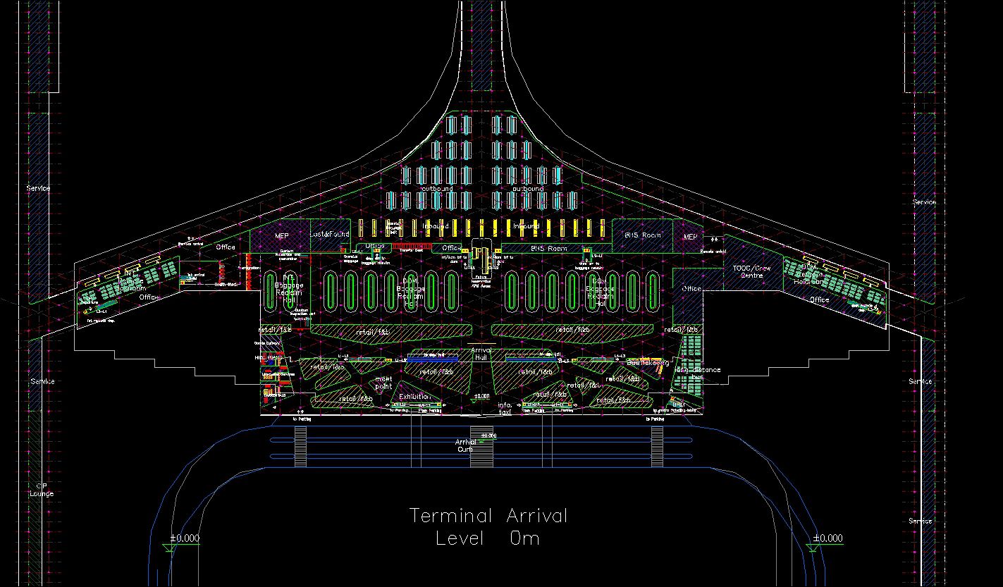 Airport plan,Terminal plan,elevation,details drawings 