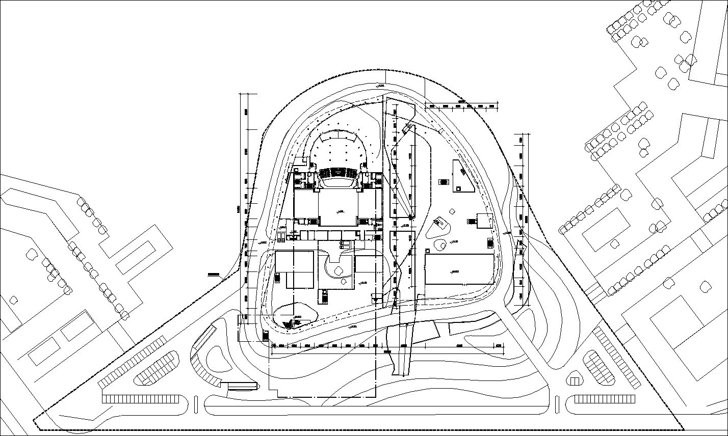  Culture Center Floor Plans and Drawings-Elevations, Design  concept, and Details
